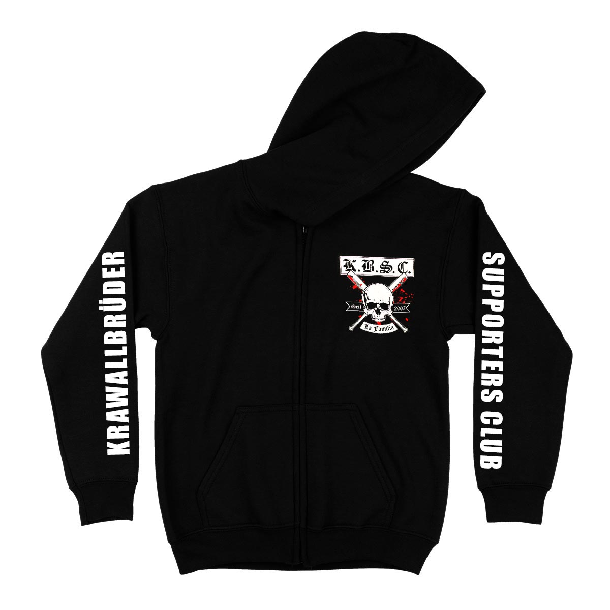 KBSC - La Familia mit Armprint Zipper [black]